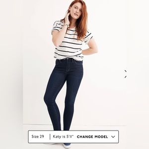 Madewell 9” Mid-Rise Skinny Jeans